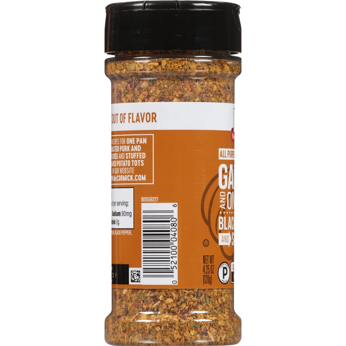 McCormick® Garlic and Onion, Black Pepper and Sea Salt All Purpose Seasoning, 4.25 oz