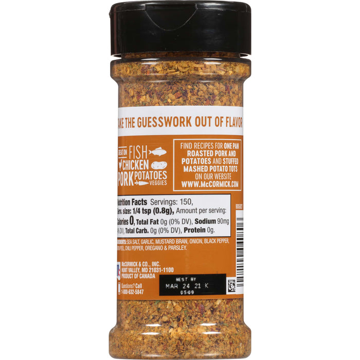 McCormick® Garlic and Onion, Black Pepper and Sea Salt All Purpose Seasoning, 4.25 oz