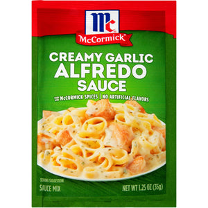 McCormick® Creamy Garlic Alfredo Sauce Mix, 1.25 oz (6-Pack)