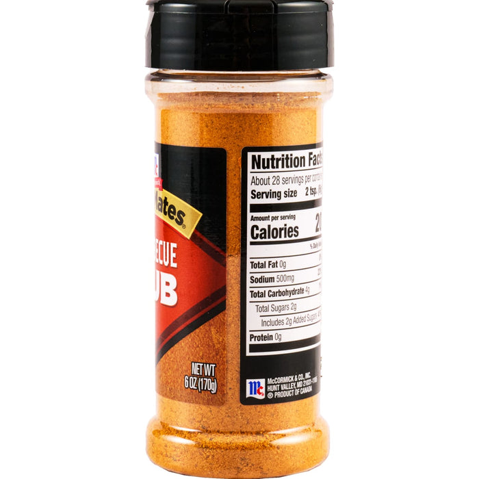 McCormick® Grill Mates® Barbecue Rub, 6 oz