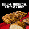 Grilled chicken breast, showcasing grilling, tenderizing, roasting, and more.
