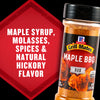 Grill Mates Maple BBQ Rub ingredients include maple syrup, molasses, spices, and natural hickory flavor.