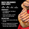 McCormick's Maple BBQ Rub recipe for pork chops with preparation and cooking instructions.