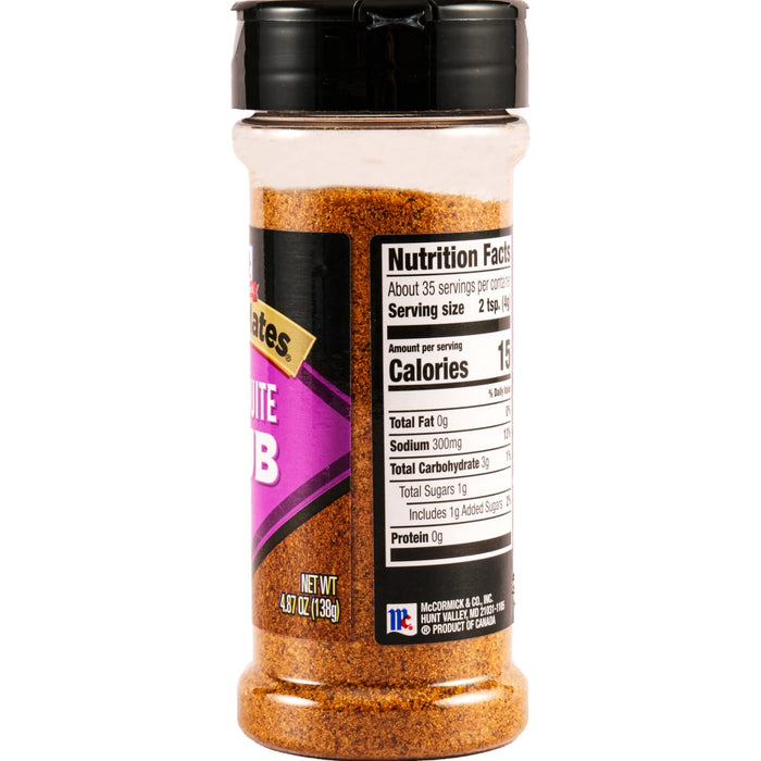 McCormick® Grill Mates® Mesquite Rub, 4.87 oz