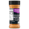 A bottle of Mccormick Grill Mates Mesquite Seasoning Rub 4.87 Oz showing the nutrition facts and ingredient list including demerara sugar and natural mesquite smoke flavor.