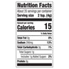 A nutrition facts infographic for Mccormick Grill Mates Mesquite Seasoning Rub 4.87 Oz detailing 15 calories and 290 milligrams of sodium per two teaspoon serving.