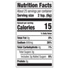 A nutrition facts label for Mccormick Grill Mates Sweet And Smoky Seasoning Rub 5.37 Oz showing 15 calories and 600 milligrams of sodium per two teaspoon serving.