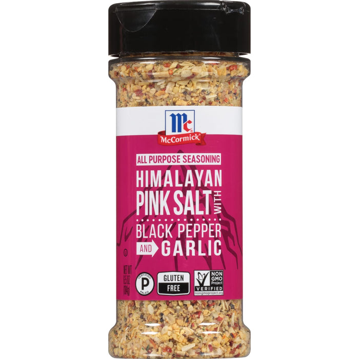 McCormick® Himalayan Pink Salt with Black Pepper and Garlic All Purpose Seasoning, 6.5 oz