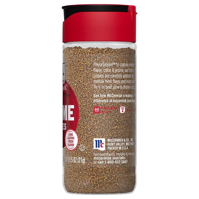 McCormick® Whole Thyme Leaves, 0.75 oz