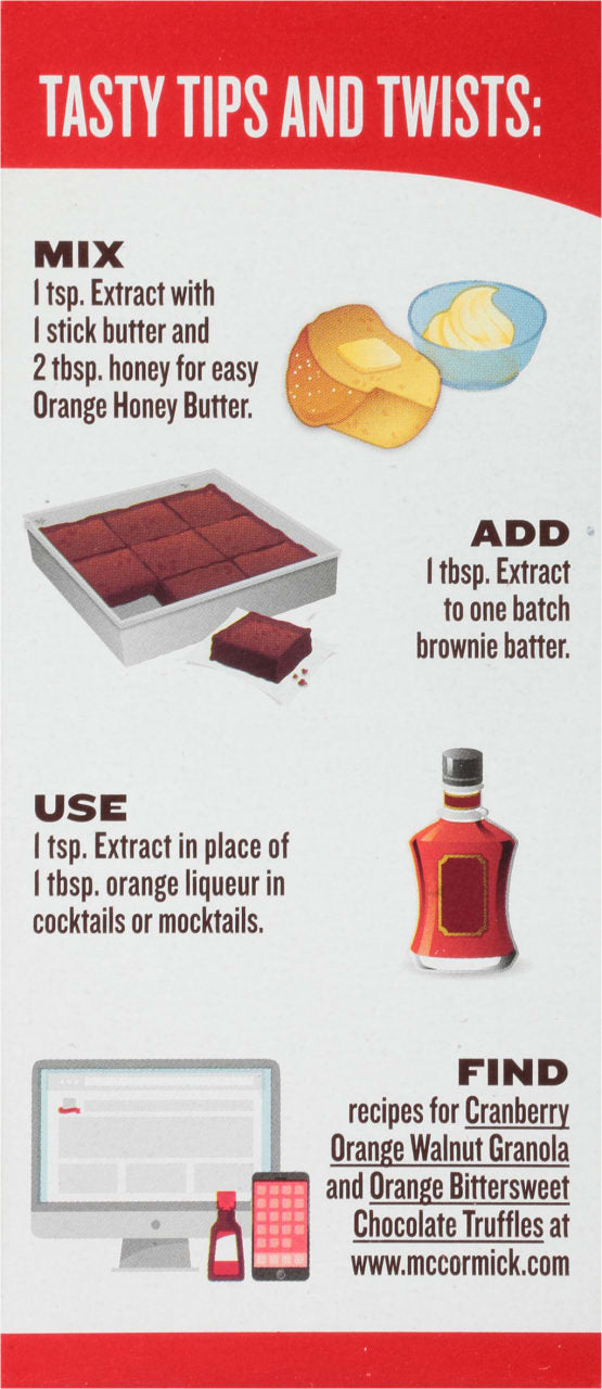 McCormick Orange Extract tips and tricks for baking cocktails and more.