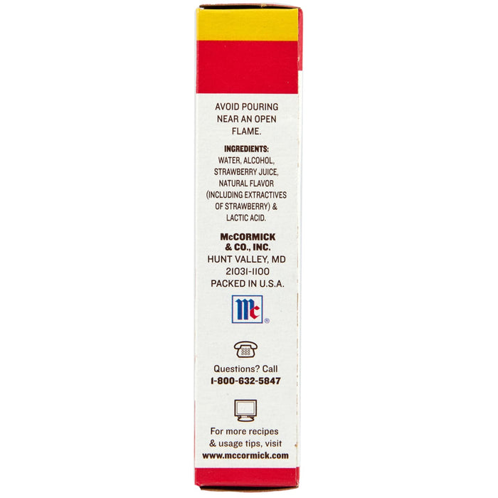 McCormick &amp; Co. Inc. product label with ingredients contact information and website.
