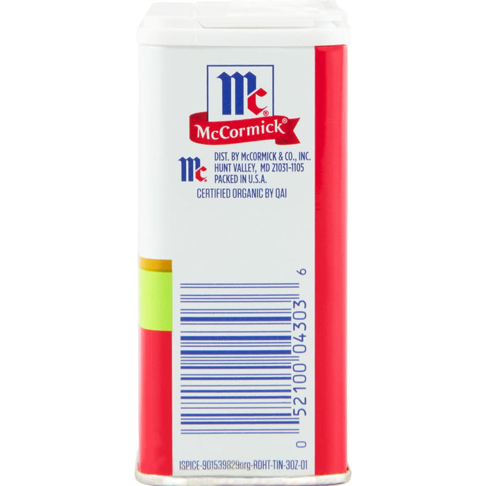 McCormick® Ground Organic Black Pepper, 3 oz