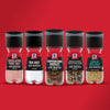 Six McCormick spice grinders including Himalayan Pink Salt Sea Salt Peppercorn Medley Black &amp; White Peppercorn and Garlic Sea Salt.