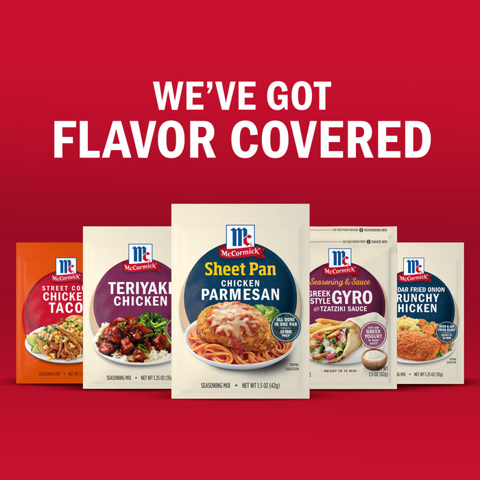 McCormick product packaging is displayed with the tagline We've Got Flavor Covered.