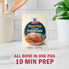 McCormick Sheet Pan Chicken Parmesan seasoning mix promises a quick 10-minute prep and one-pan cooking.