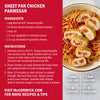 McCormick Sheet Pan Chicken Parmesan recipe with ingredients and instructions.