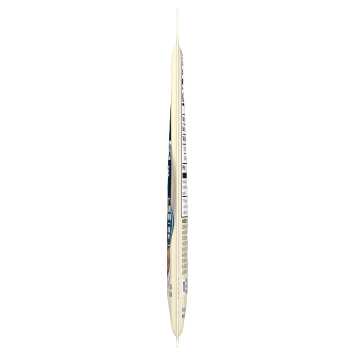 A side view of a single-serving packet of True Lemon crystallized lemon wedge replacement.