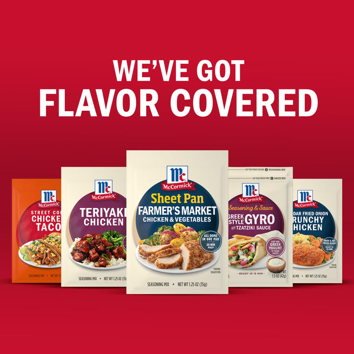 McCormick product packaging is displayed under the text We've Got Flavor Covered.