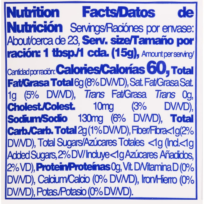 ['Nutrition facts label for a product with 60 calories per serving.']
