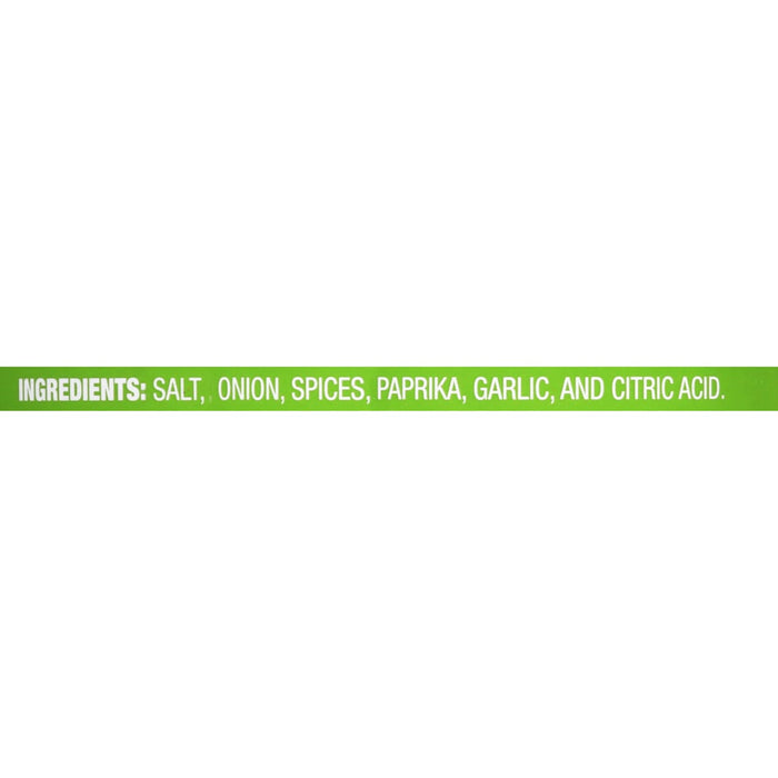 ['A green bar with white text listing the ingredients for the product.']