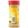 A clear shaker bottle of Mccormick Perfect Pinch Lemon Pepper Seasoning Ground 5.75 Oz is shown, with the back label displaying the barcode and nutritional information.