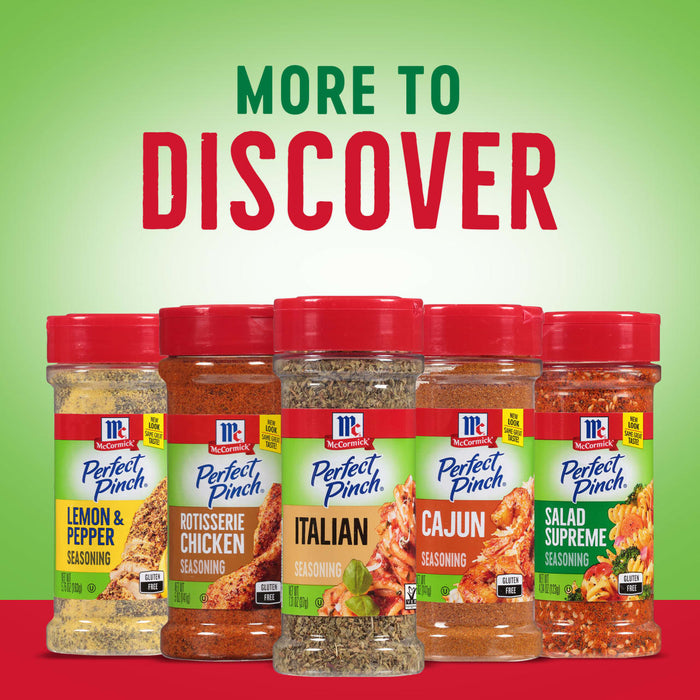 A variety of McCormick Perfect Pinch seasoning blends are displayed under the words More to Discover.