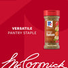 A pile of dried herbs is shown with the text Versatile Pantry Staple in red.