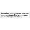 A nutrition facts label shows that one serving of 1/4 tsp has 0 calories, 0g of total fat, 55mg of sodium, 0g of total carbohydrates, and 0g of protein.