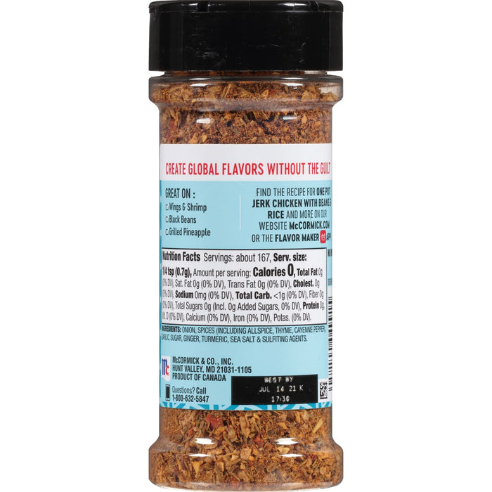 McCormick® A Hint of Sea Salt Caribbean Jerk Chicken Seasoning, 4.13 oz