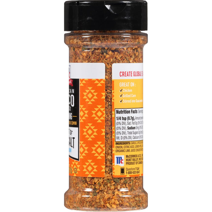 McCormick® A Hint of Sea Salt Mexican Taco Truck Seasoning, 4.27 oz