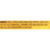 Ingredients for a product including garlic spices chili pepper cumin cilantro onion citric acid lemon peel organic rice maltodextrin tomato organic lime juice concentrate and sea salt.