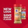 A promotional graphic showcases the new packaging for Mccormick Onion And Herb Seasoning Crystal 4.16 Oz alongside the previous bottle design to highlight the updated look with the same great flavor.