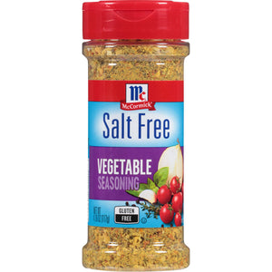 McCormick® Salt Free Vegetable Seasoning, 4.16 oz