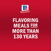 McCormick logo and text stating Flavoring meals for more than 130 years.