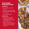 A recipe card for Slow Cooker Mississippi Roast featuring McCormick Slow Cooker Mississippi Roast Seasoning Mix.