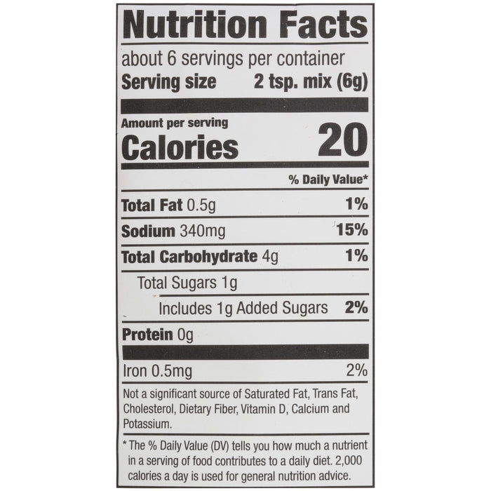 McCormick® Fall Off The Bone Ribs Instant Pot Seasoning Mix, 1.25 oz