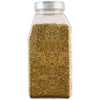 A clear, rectangular container of Mccormick Culinary Zaatar Seasoning Assorted Form 12.5 Oz is shown against a white background.