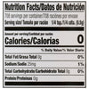 The nutrition facts label for Mccormick Culinary Zaatar Seasoning Assorted Form 12.5 Oz, indicating zero calories and 25mg of sodium per serving.