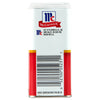 ['A McCormick spice container with a barcode and product information.']