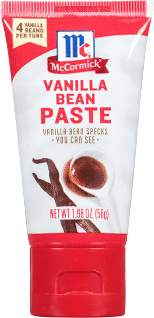 ['A tube of McCormick Vanilla Bean Paste.']