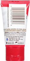 ['McCormick Vanilla Extract tube with product information and barcode.']