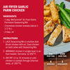 Recipe for Air Fryer Garlic Parmesan Chicken using McCormick Air Fryer Garlic Parmesan Seasoning Mix.