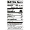 ['Nutrition facts label for a seasoning mix.']