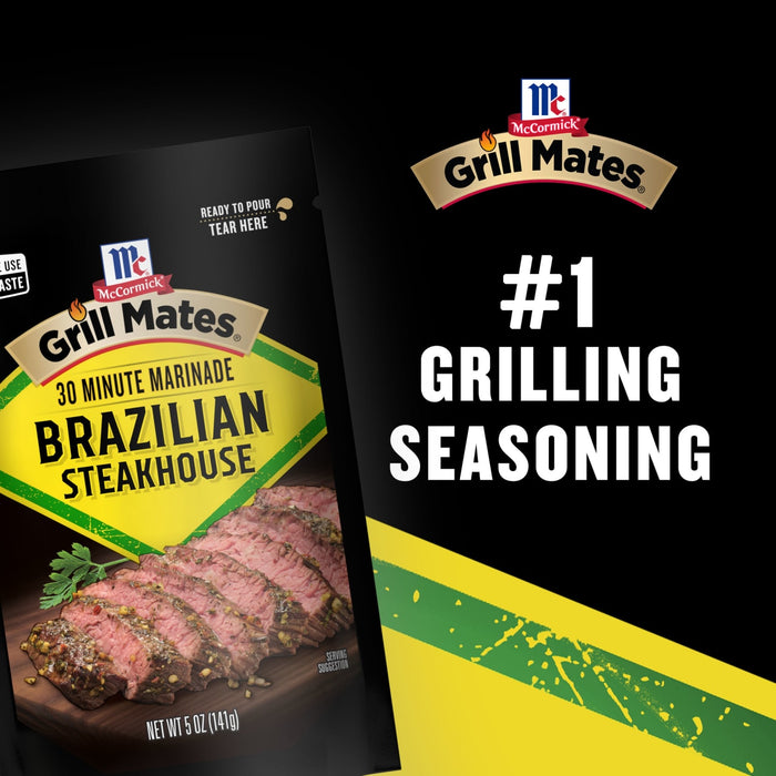 McCormick® Grill Mates® Brazilian Steakhouse Marinade, 5 oz (6-Pack)