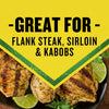 This image showcases grilled flank steak sirloin and kabobs highlighting the versatility of a product.
