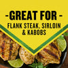 This image showcases grilled flank steak sirloin and kabobs highlighting the versatility of a product.