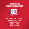 ['McCormick logo and contact information for nutrition information.']