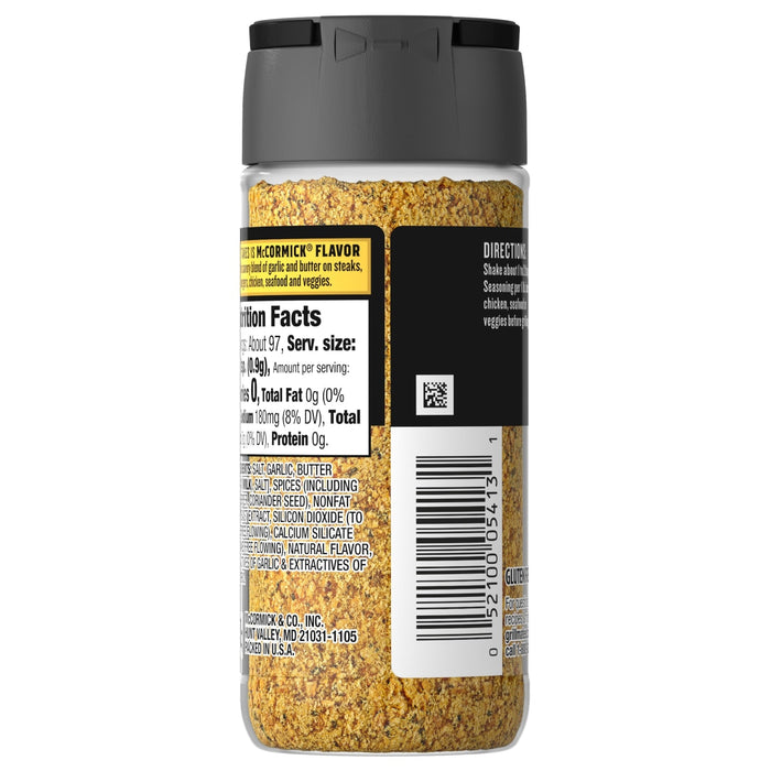 McCormick® Grill Mates® Garlic Butter Seasoning, 3.1 oz
