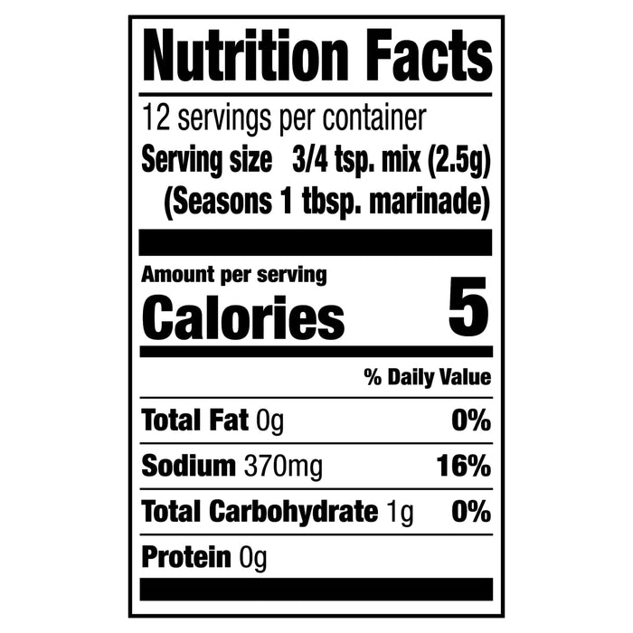 McCormick® Grill Mates® Griller's Choice Beef Marinade Mix, 1.12 oz (6-Pack)