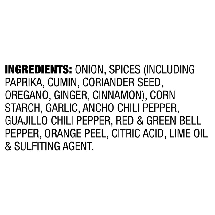 ['A list of ingredients for a product.']